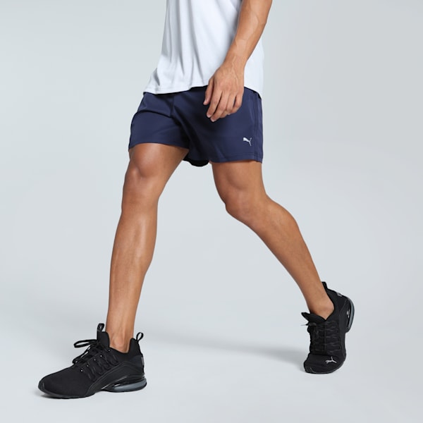 Men's Woven 5" Training Shorts, Peacoat, extralarge-IND